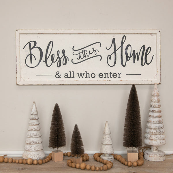 24" BLESS THIS HOME SIGN