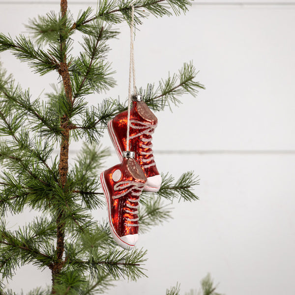 RED HIGH TOP ORNAMENT