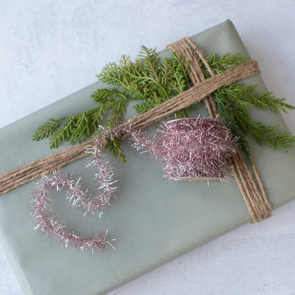 6' PINK TINSEL GARLAND SPOOL