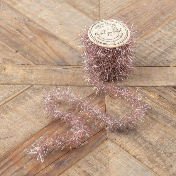 6' PINK TINSEL GARLAND SPOOL